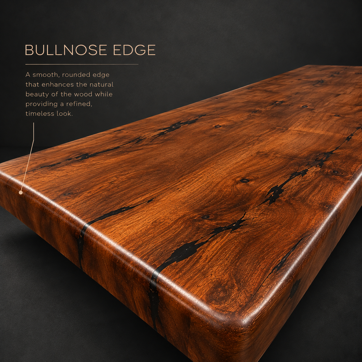 Mesquite Dining Table with Sculptural Iron Base – Model 1257R