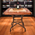 Mesquite & Travertine Square Dining Table – Model 1244 E