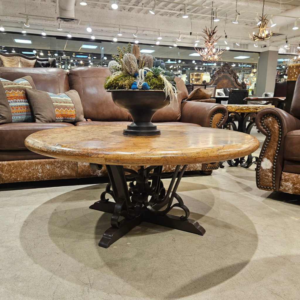 COFFEE TABLE TRAVERTINE TOP