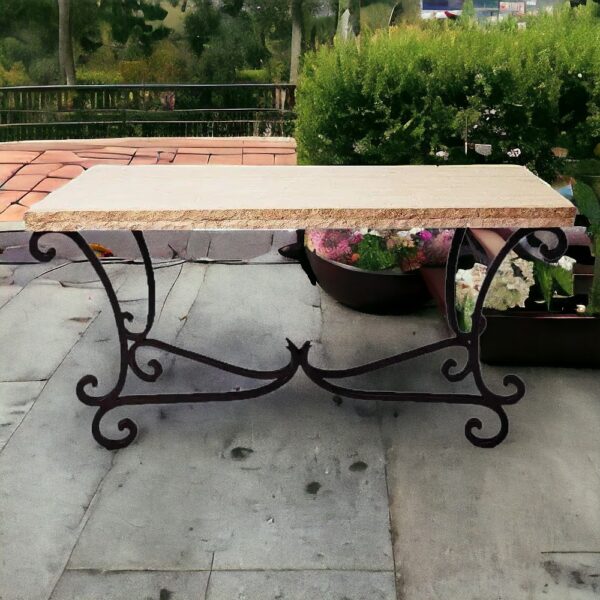 large console table entryway table made travertine top