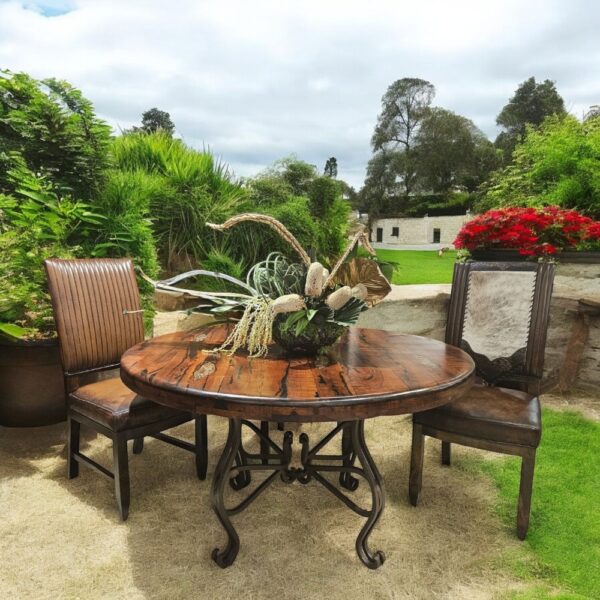 round_dining_table_mesquite_wood_citrine_inlay