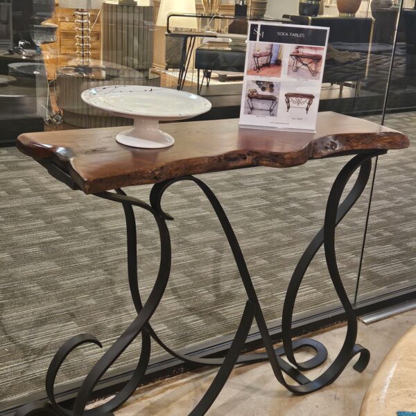 Live Edge Elegance Console Table