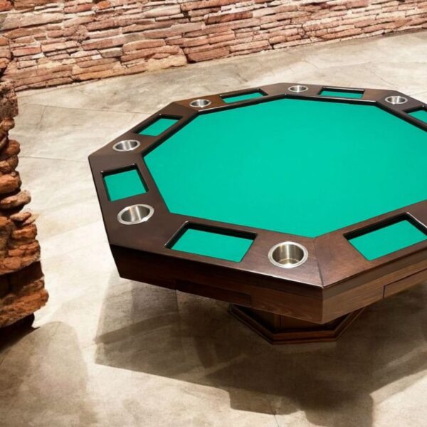 Octagonal Poker Game Table - Banak Wood